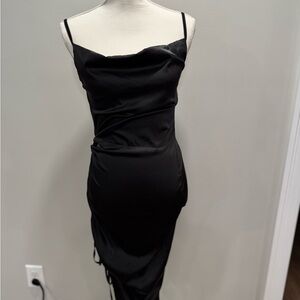 Chic Black Backless Dress